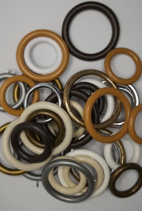 ARGOLAS PARA CORTINAS - CORES VARIADAS