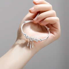 Pulseira Apanhador de Sonhos banhada a prata - comprar online