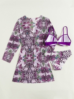 Imagem do Conjunto de biquíni de cintura baixa estampa floral
