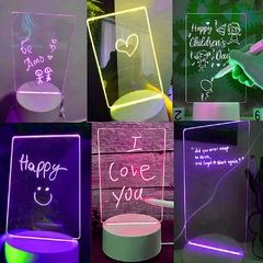 Quadro de mensagens com luz noturna LED, quadro de mensagens com caneta USB Power na internet