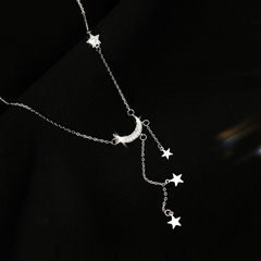 Colar Lua e Estrela banhado a prata - comprar online