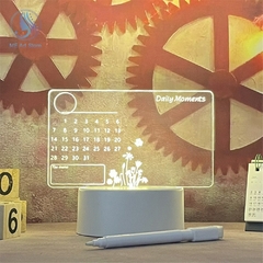 Quadro de mensagens com luz noturna LED, quadro de mensagens com caneta USB Power - comprar online