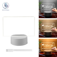 Quadro de mensagens com luz noturna LED, quadro de mensagens com caneta USB Power - La Belle Charme