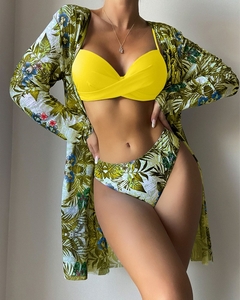 Conjunto de biquíni de cintura baixa estampa floral - comprar online