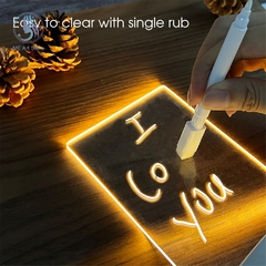 Quadro de mensagens com luz noturna LED, quadro de mensagens com caneta USB Power - comprar online