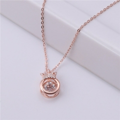 Colar Coroa de Zircônia - Ouro, Prata ou Rosé - La Belle Charme
