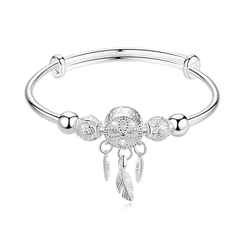 Pulseira Apanhador de Sonhos banhada a prata - La Belle Charme