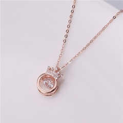 Colar Coroa de Zircônia - Ouro, Prata ou Rosé na internet