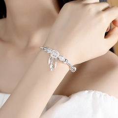 Pulseira Apanhador de Sonhos banhada a prata - comprar online