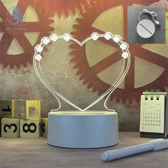 Quadro de mensagens com luz noturna LED, quadro de mensagens com caneta USB Power