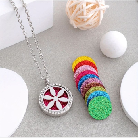 Colar Difusor Strass 25 mm Árvore strass