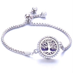 Pulseira Difusora Strass Árvore da Vida