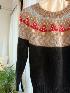 Sweater Filomena Honguitos Combinado - comprar online
