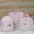 KIT BOLSAS MATERNIDADE + MOCHILA LISTRAS ROSA