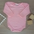 Body Manga Longa Rosa Claro M