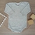 Body Manga Longa Cinza Mescla M