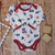 Body Manga Longa Branco Estampa Divertida M