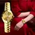 Lindo relógio feminino bonito personalidade chique moda tudo durável atmosfera