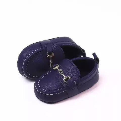 Sapatos mocassins casuais de cano baixo para meninos, sapatos baixos leves e mod