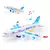 Imagem do Brinquedo de avião eletrônico com música piloto automático flash som comunic