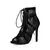 Novo desfile de moda preto tecido líquido cinta cruzada sexy elegante de salto - dvmmultimarcas