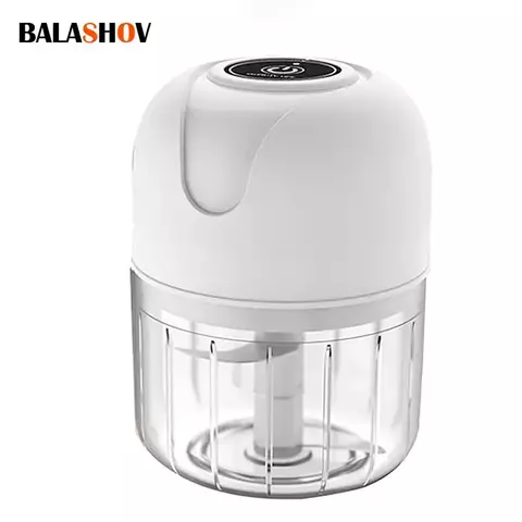 Mini picador de alho elétrico usb moedor de carne alho masher máquina resisten