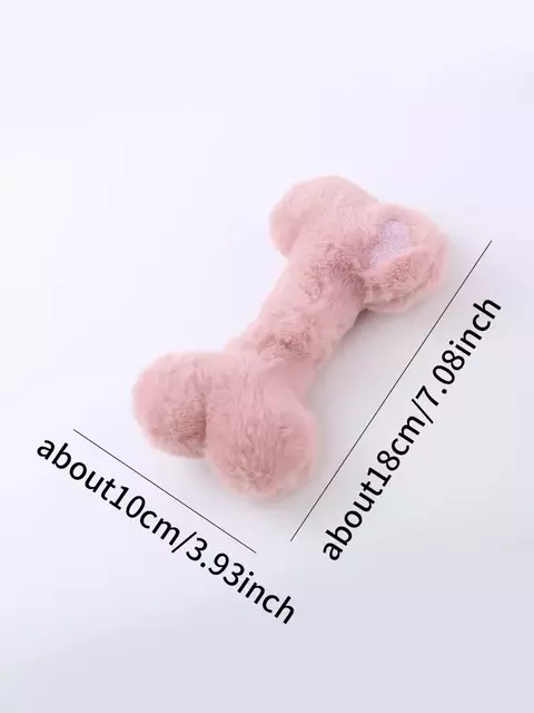 Cute Love Bone Plush Vocal Dog Brinquedos, Dente Mobiliário Brinquedo, Resisten