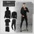 5 pçs/conjunto agasalho masculino academia fitness compressão terno esportivo - Ciar