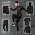 5 pçs/conjunto agasalho masculino academia fitness compressão terno esportivo na internet