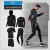5 pçs/conjunto agasalho masculino academia fitness compressão terno esportivo