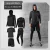 5 pçs/conjunto agasalho masculino academia fitness compressão terno esportivo