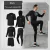 Imagem do 5 pçs/conjunto agasalho masculino academia fitness compressão terno esportivo