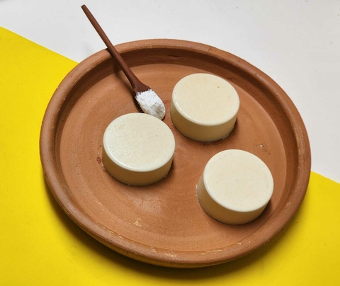 Sabonete Terapêutico de Dolamita, Argila Branca e Rosa Mosqueta