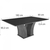 MESA 1,80x0,90 - VIDRO PRETO - comprar online