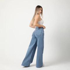 WIDE LEG CELESTE ELASTIZADO SERENA