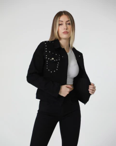 Imagen de CAMPERA NEGRO MANCHESTER TACHAS