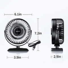 Ventilador portátil GAIATOP Mini resfriamento USB Ventilador de mesa mudo Rota? - carrinhobom