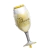 BALÃO MINI TAÇA DE CHAMPAGNE - 39X18CM