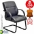 Cadeira Escritório Boston Black Fixa - comprar online