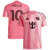 Camisa Inter Miami Home 25/26 na cor rosa com listras verticais e detalhes em preto