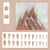 24 peças de Unhas postiças de bailarina de strass borboleta destacáveis ??usáveis ??longo caixão falso - comprar online