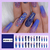 24 peças de Unhas postiças de bailarina de strass borboleta destacáveis ??usáveis ??longo caixão falso - comprar online