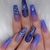 24 peças de Unhas postiças de bailarina de strass borboleta destacáveis ??usáveis ??longo caixão falso