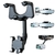 Universal Clip Rotatable and Retractable Car Phone Holder Rearview Mirror Drivin