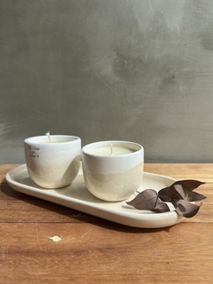 Kit velas con plato