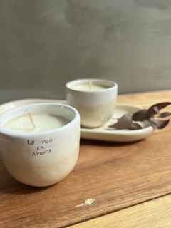 Kit velas con plato - comprar online