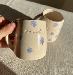 2 Tazas pause diseño flor - comprar online