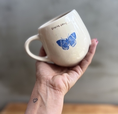 taza mariposa y oro - comprar online