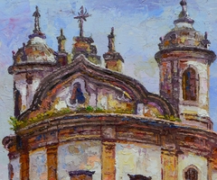 Igreja N.Sra. do Rosário dos Homens Pretos Ouro Preto 30x40 - comprar online