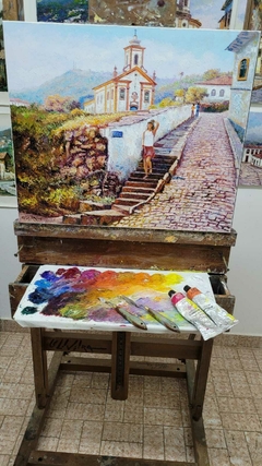 Igreja N. Sra. das Mercês e Misericórdia- Ouro Preto 50x60 - comprar online
